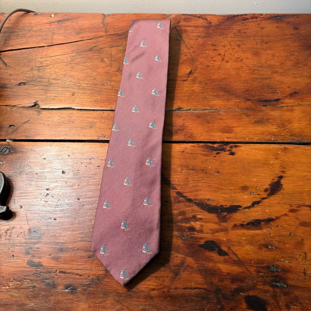 Mark Shale Elegant Maroon Patterned Men's Tie 100% Silk England